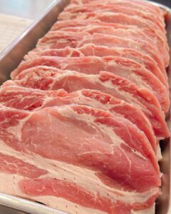 本日のお買得品 三重県産豚ロースとんかつ用