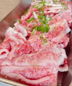 レストランドリームオーシャンの焼肉ビュッフェで人気のねぎ塩カルビ
