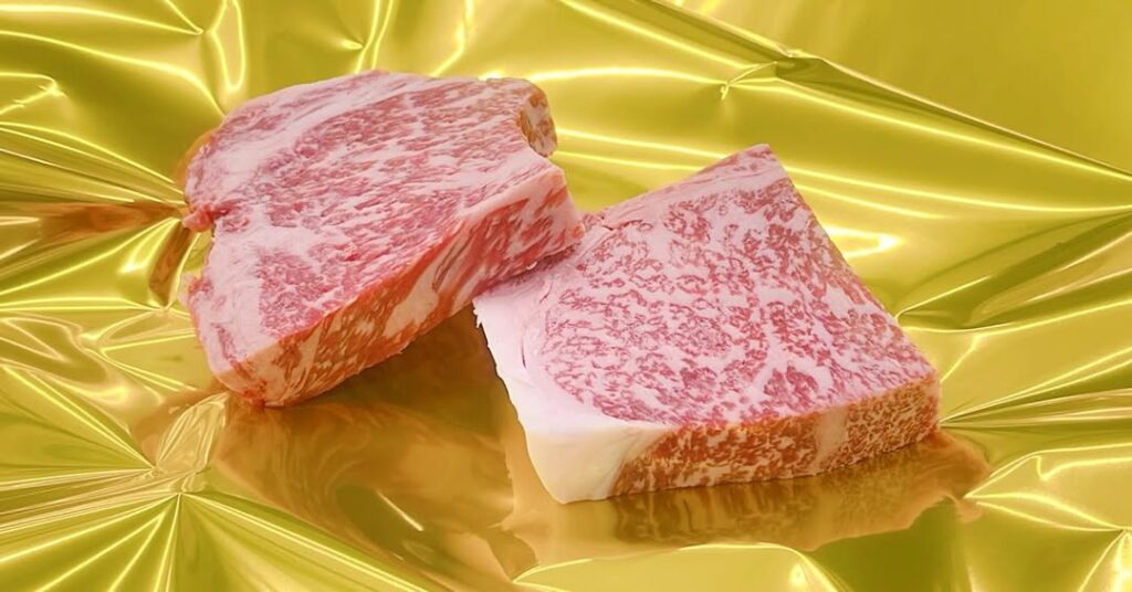 松阪牛サーロインステーキハーフカット厚めに切って半分!