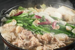 牛ホルモンを使ったもつ鍋