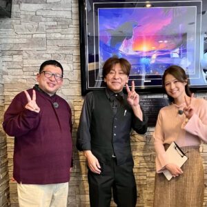 オーシャンです♪今日は三重テレビ様の番組収録。『新・ええじゃないか』松阪牛すき焼きSPをご堪能いただきました。チャンカワイさんと池山智瑛さんと楽しい時間を過ごさせていただきました♪お二人とも素 (3)