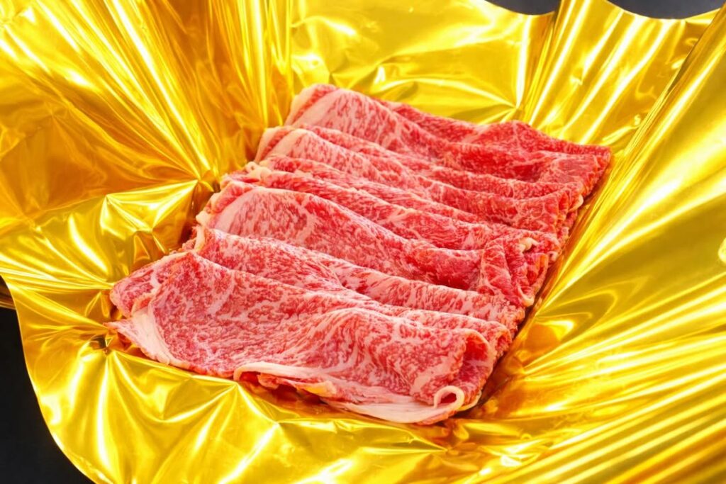 開けた瞬間歓声！高級金フィルム松阪牛ギフト