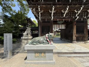 伊賀市の上野天神宮・菅原神社の撫牛(なでうし)